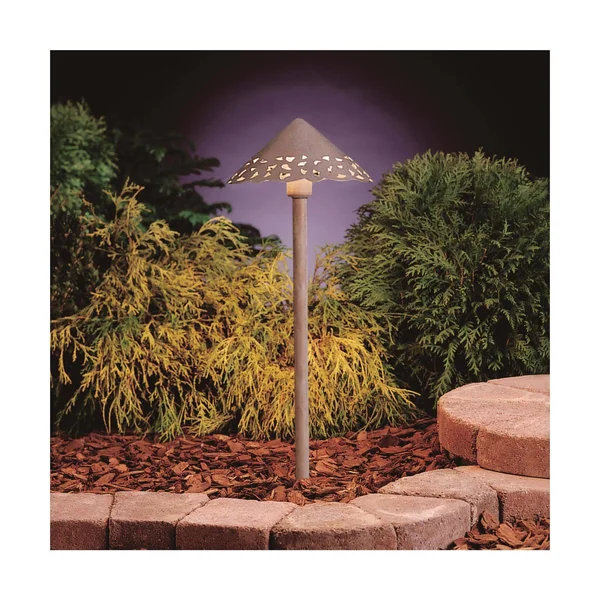 Kichler Landscape 15843NBK27 - LED Hammered Roof Path - New Brick