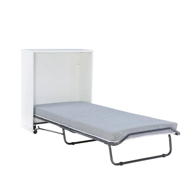 Malus Folding Rollaway Bed with Storage Cabinet and Memory Foam - Twin