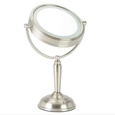 Ceylon Double-Sided Glam Lighted Magnifying Makeup - Shaving Mirror Rosdorf Park