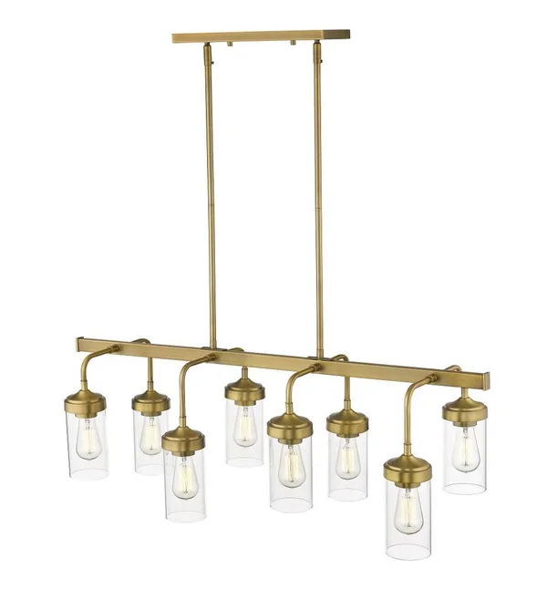 Z-Lite 617-8L-PN Calliope 8 Light Pendant, Polished Nickel