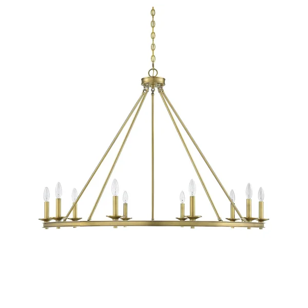 Savoy House 1-310-10-SN Middleton Satin Nickel 10 Light Chandelier