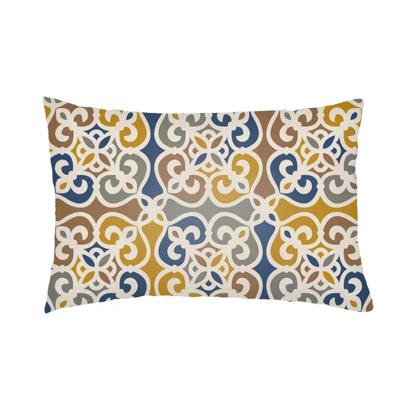 24x22 Yellow and Ivory Digitally Printed Rectangular Throw Pillow Cover