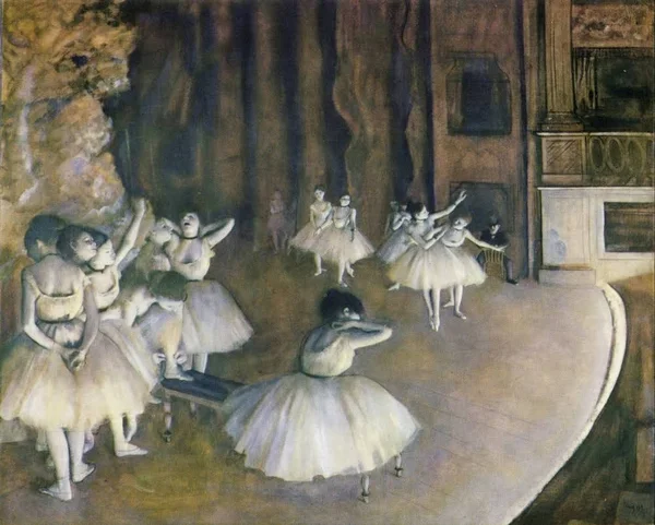 Posterazzi Rehearsal of A Ballet on The Stage 1874 Poster Print by Edgar Degas (24 x 36)
