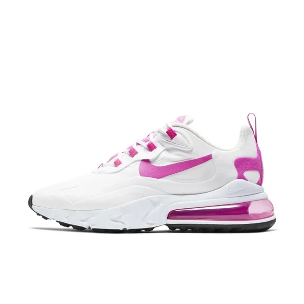 Nike Air Max 270 React White/Fire Pink Women's Shoes, Size: 7