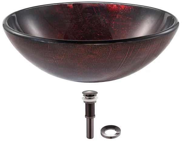 Kraus GV-682 Saturn Glass Vessel Sink - Brown