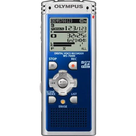 Olympus WS-700M Digital Voice Recorder - 4 GB - up to 270 hrs (HQ) - Blue