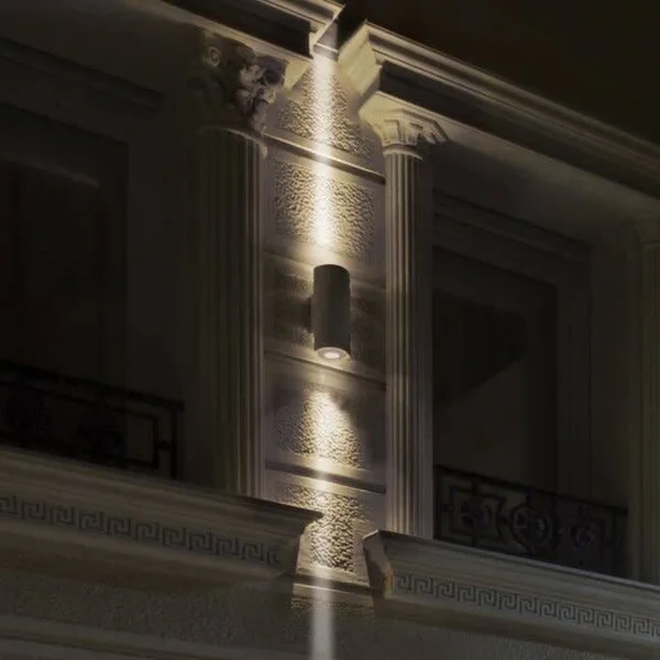 WAC Lighting DS-WD06-U27B-BZ Tube Architectural LED 18 inch Bronze Outdoor Wall Sconce
