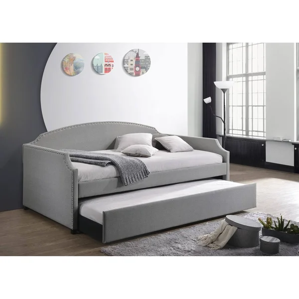 Yamna Upholstered Twin Daybed - Grey
