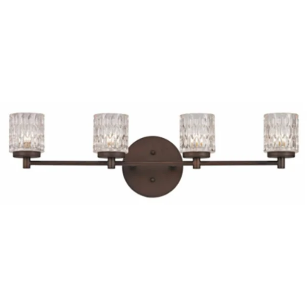 Trans Globe 20494 Rob Bayou Rubbed Oil Bronze 4 Light Vanity