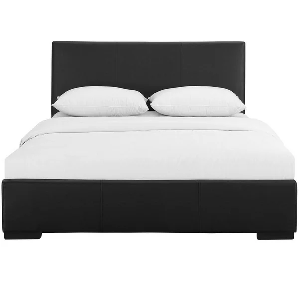 Camden Isle Hindes Black Upholstered King Platform Bed