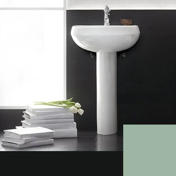 Wellworth Bathroom Sink Basin with Single Faucet Hole