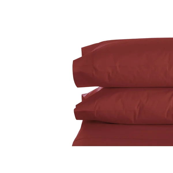 Bluff City Bedding King Size Luxury Comfort 4-Piece Bed Sheet Set 1800 Series Bedding Soft Red