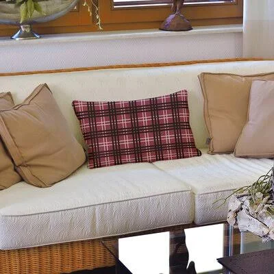 Luxury Arizona Rectangular Pillow Cover & Insert East Urban Home Color: Red/White/Black, Cover Material: Cotton Blend