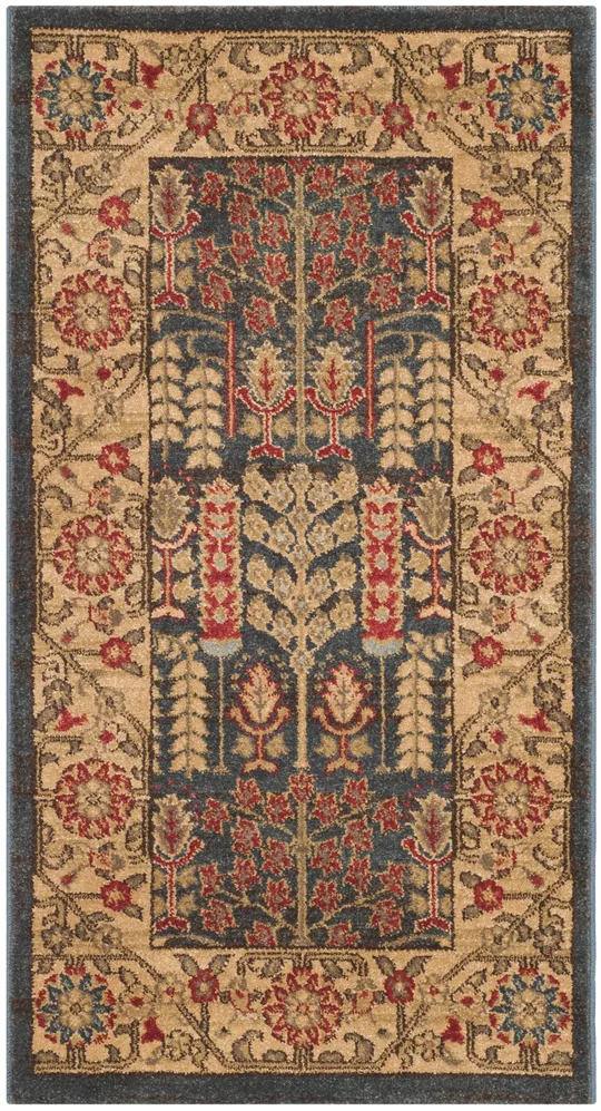 Safavieh Mahal MAH697E Navy/Natural Rug 2&2x22 x 10& Runner