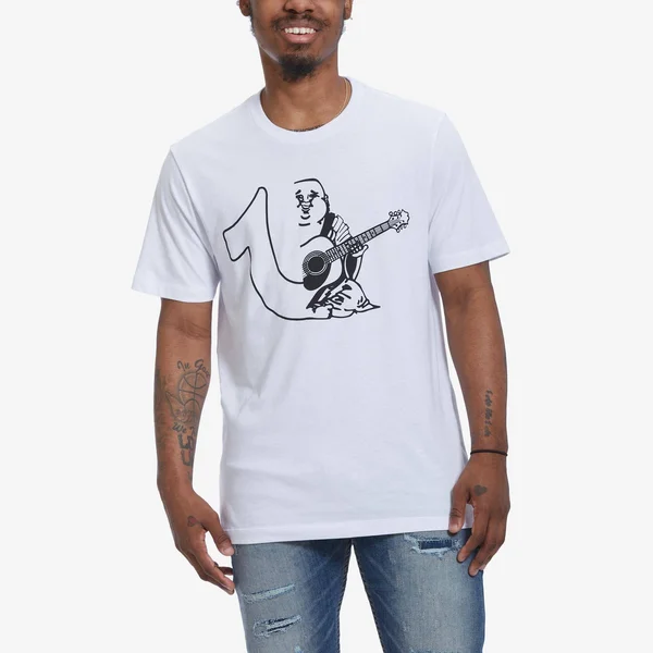 Men's Split Logo Tee - Optic White, Size x Large, True Religion