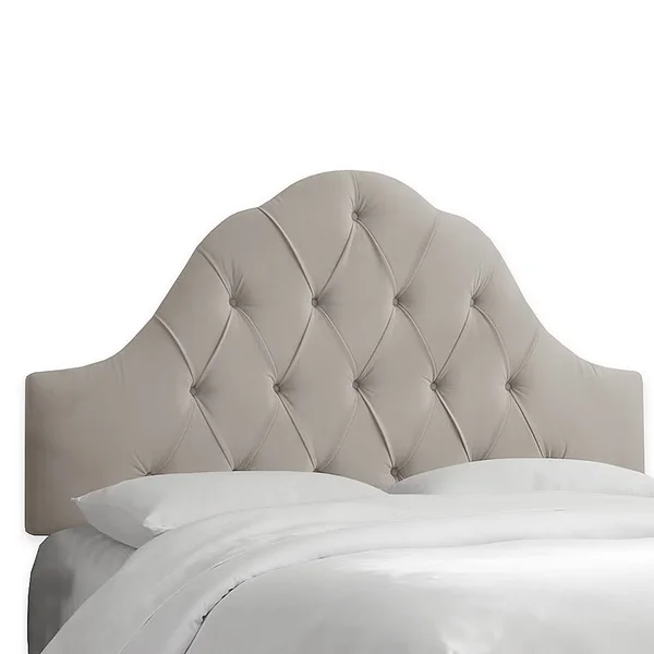 Skyline Furniture Dearborn King Headboard in Premier Platinum