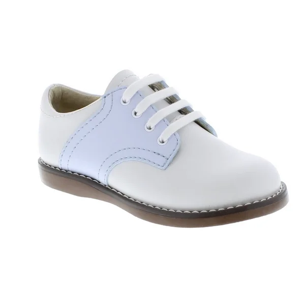 Footmates Cheer 3 (Infant/Toddler/Little Kid) Kids Shoes White/Light Blue : 8.5 Toddler M/W