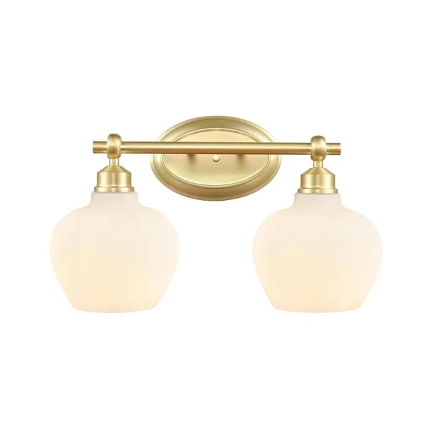Innovations Lighting 438-2W-SB-W Amina - 2 Light Bath Vanity Satin