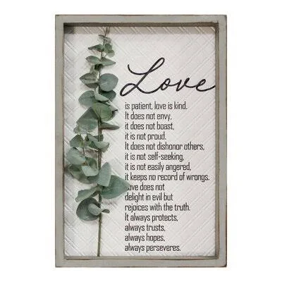 Love Is Patient, Love Is Kind Wall D閏or Gracie Oaks