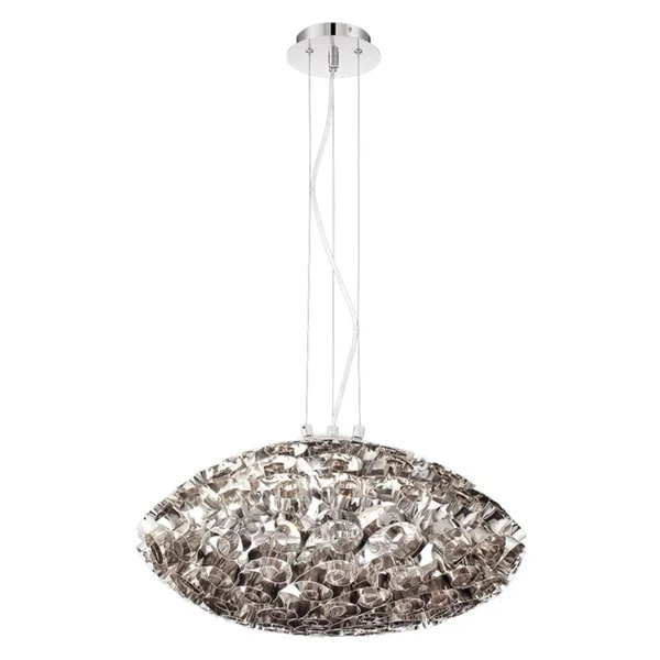 Eurofase Grace 6-Light Chandelier - Nickel Finish (Metal)