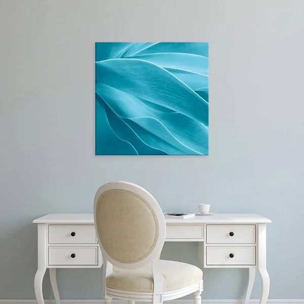 Easy Art Prints Jan Bell's 'Succulent' Premium Canvas Art - 40 x 40 - Brazilian Barnwood Frame