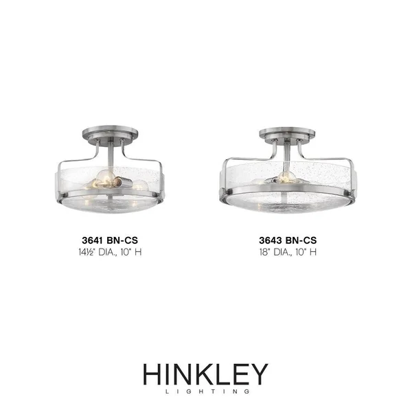 Hinkley Lighting 3643CM Harper Semi Flush Mount Light - Chrome