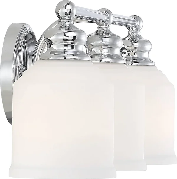 Savoy House Melrose 3 Light Bath Bar - Polished Chrome