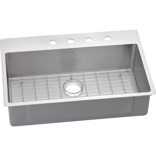Elkay ECTSRS33229BGML2 Crosstown Single Bowl Dual Mount Stainless Steel Sink Kit
