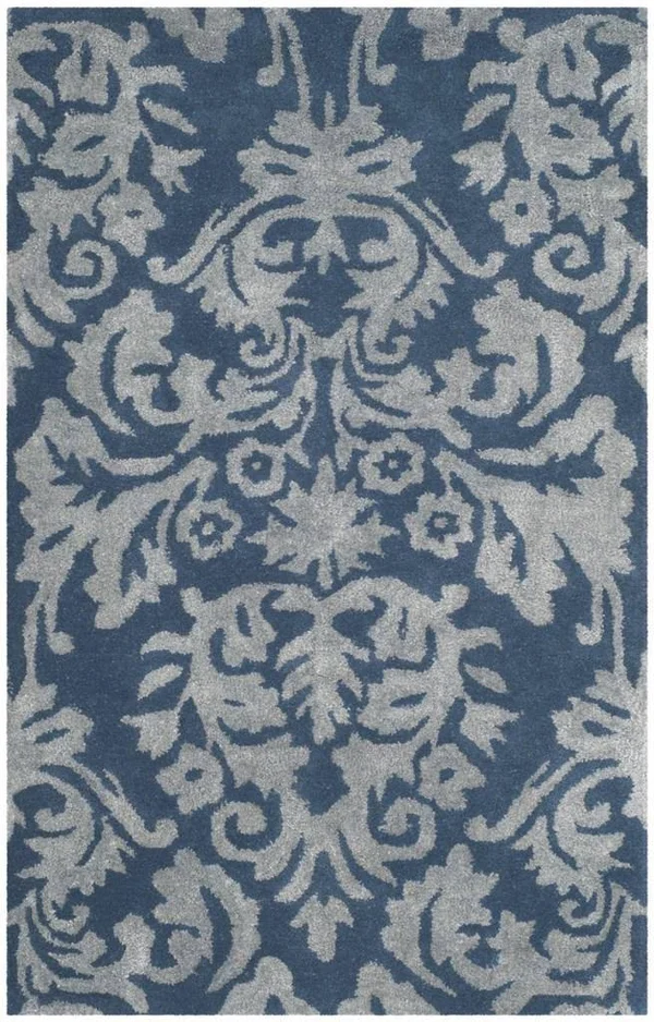 Safavieh Bella BEL156B Navy, Grey Rug 2&6x22 x 4& Accent