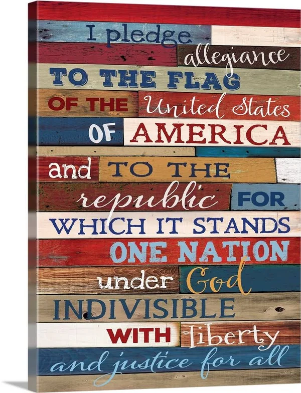 Pledge of Allegiance - Canvas Wall Art, 18x24, Great Big Canvas
