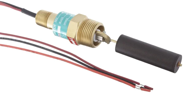 Gems Sensors 30288 Buna N Float Single Point Side Mounted Level Switch, 57/64x22 Diameter, 1x22 NPT Male, 5/8x22 actuation Level