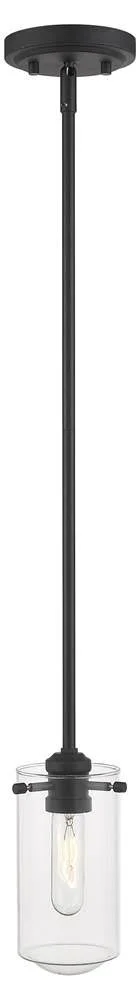 Z-Lite 471MP-MB Delaney 1 Light Mini Pendant in Matte Black