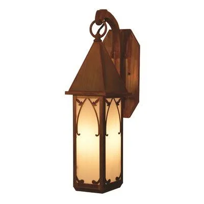 Sebring 1-Light Outdoor Wall Lantern Arroyo Craftsman Color: Satin Black, Shade Type: Frosted
