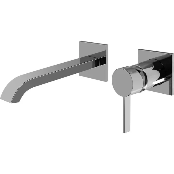Graff G-6235-LM39W-PC-T Qubic Tre Wall-Mounted Lavatory Faucet w/Single Handle - Trim Only in Polished Chrome
