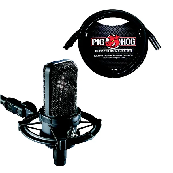 Audio-Technica Audio Technica AT-4040 Studio Condenser Microphone Shock Mount Free 10& Cable