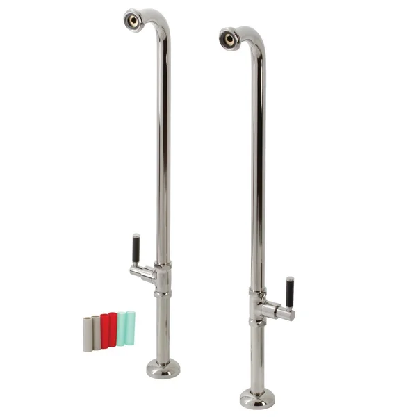 Kingston Brass AE810S6DKL Concord Freestanding Tub Supply Line Polished Nickel