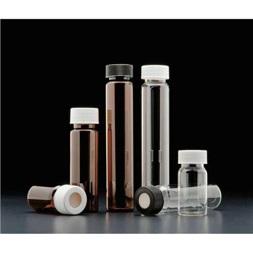 JG Finneran - 9A-112-2 - 60ml VOA Vial, Amber, Assembled with White Polypropylene 24-414mm Open Top Closure, 0.125 PTFE/Silicone