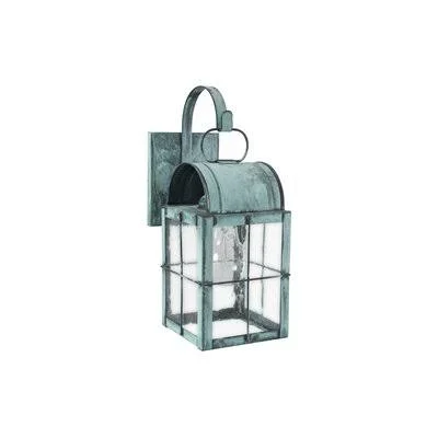 Xzavier 1-Light Outdoor Wall Lantern Breakwater Bay Fixture Finish: Verde Green, Shade Finish: Frosted