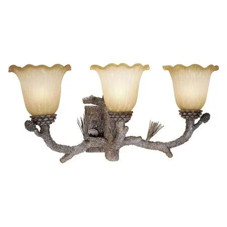Vaxcel International AS-VLU003PT Aspen 3 Light Vanity in Pine Tree