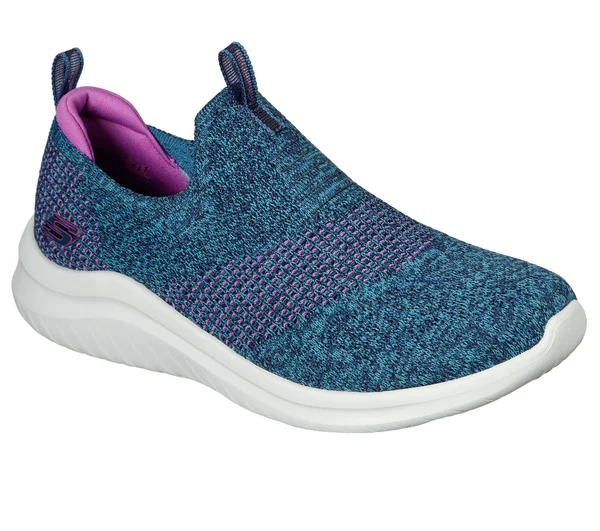 Skechers Women's Ultra Flex 2.0 Pretty Dazzling Slip-On, Navy/Purple