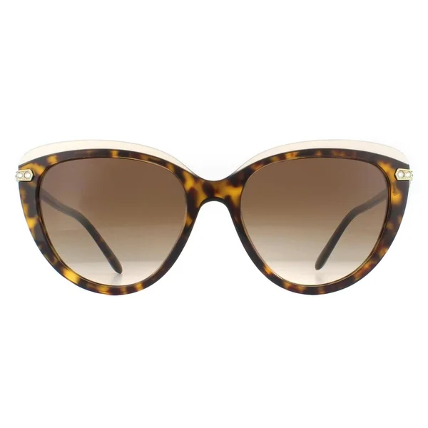 Bvlgari BV8211B Cat Eye Sunglasses, 55-18-140, 54628D-RED Gradient Beige