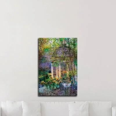 &The Gazebo& by John Rivera - Photograph Print on Canvas Red Barrel Studio Size: 36x22 H x 24x22 W x 1.5x22 D