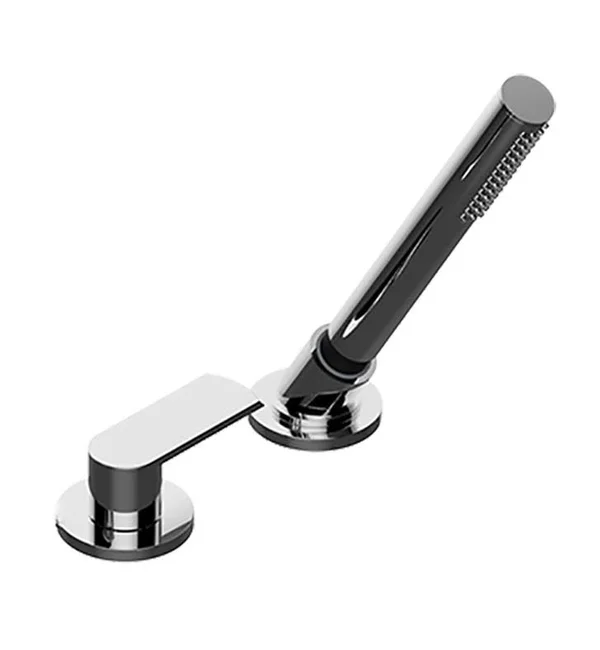 Graff G-6355-LM45B-PN-T Phase Deck-Mounted Handshower + Diverter Set - Trim Only in Polished Nickel