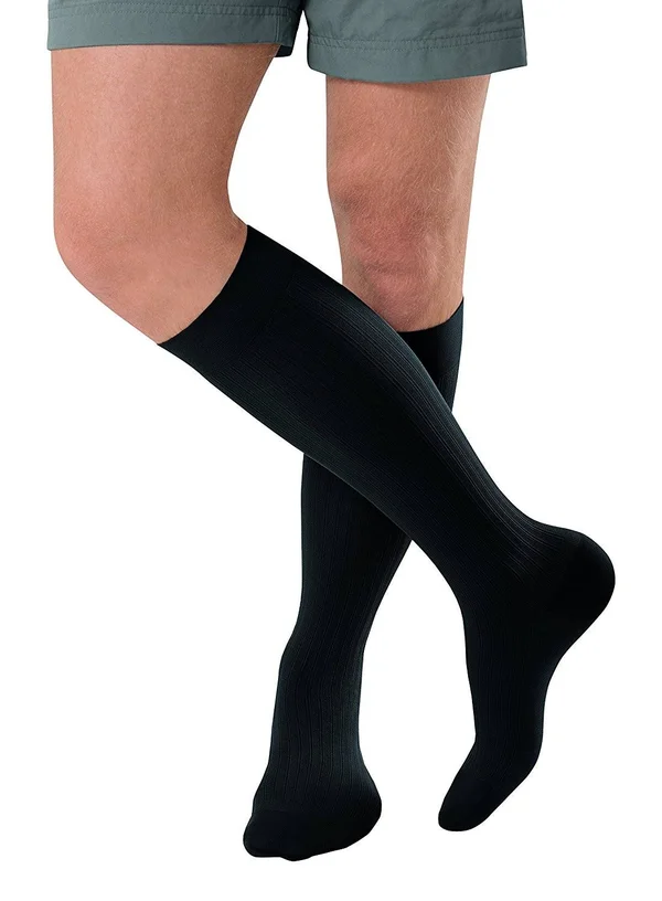 Jobst forMen Ambition 30-40 mmHg Knee High, Size 5, Long, Black