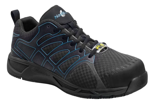 Nautilus Men's N2421 Composite Toe Adv ESD Athletic Work Shoe - Size: 7.5, Blue