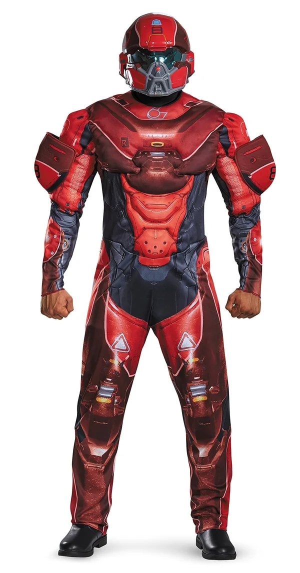 Red Spartan Muscle Adult Costume