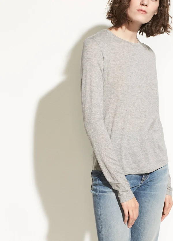 Vince Women's Essential Long Sleeve Crew