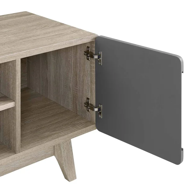 Carson Carrington Espoo 70-Inch Media Console TV Stand - N/A - Natural Gray