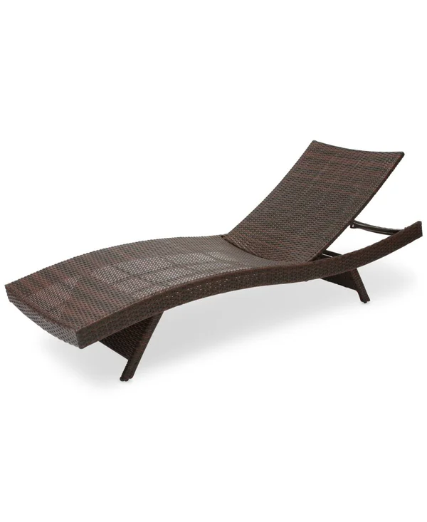 Aldin Chaise Lounge - Brown
