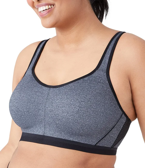 Wacoal Underwire Sports Bra, Womens, 38C, Storm
